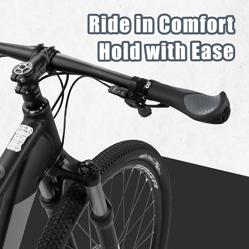 Ergonomic Anti-Slip Mountain Bike Grips with Soft Gel Material