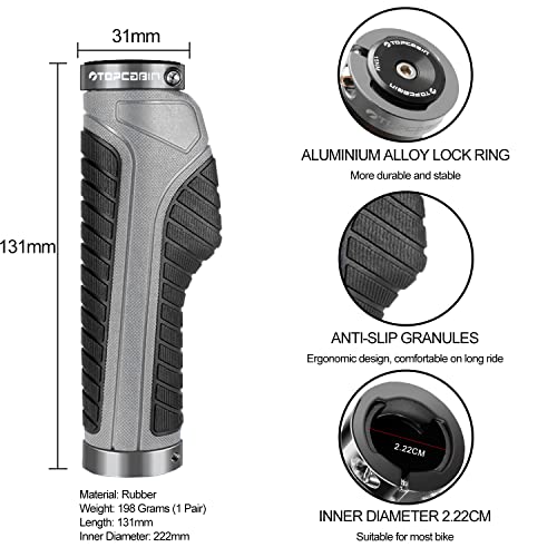 Ergonomic Bike Grips with Aluminum Lock for MTB and Road Bikes